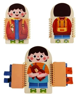 Tablero ocupado para niños pequeños, libro ocupado de juguetes Montessori, tablero sensorial regalos de cumpleaños - Imagen 1 de 2
