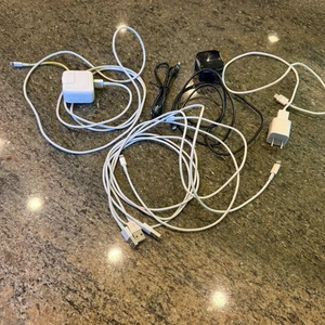 Apple 10W A1357 Power Adapter & Cable + Assorted Charging Cords Bundle USB - Picture 1 of 10
