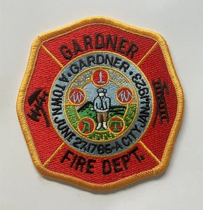Parche de hombro del Departamento de Bomberos Gardner, Massachusetts - Imagen 1 de 1