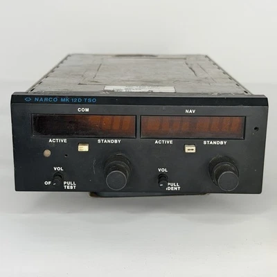 Narco Avionics INC. MK-12 D TSO NAV/COMM 28V Untested - Image 1 of 4