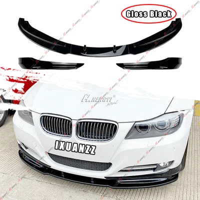 Fits 2009-2012 BMW E90 E91 LCI 328i 3 Series Base Sedan Front Bumper Lip Spoiler - Image 1 of 4