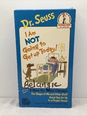 DR SEUSS “I Am Not Going To Get Up Today!” (VHS) 1991 RANDOM HOUSE - Image 1 of 4