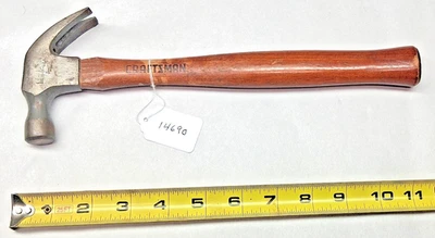 Craftsman No. Carpinteros 38128-M 10 OZ Martillo de garra pequeño, 11-1/2" de largo, EE. UU. Foto 1 de 4