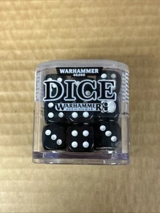 Warhammer Dice, Age of Sigmar, 40k, black - Picture 1 of 5