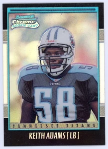 2001 Bowman Chrome Keith Adams Rookie RC Refractor #250 #/1999 Titans - Picture 1 of 1