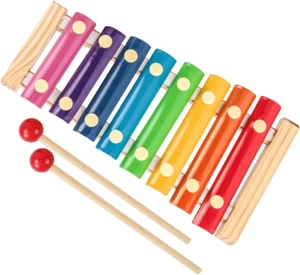 Wooden Xylophone Toys Musical Creative Wooden Instruments 8 Notes Xilofono Child - Picture 1 of 12