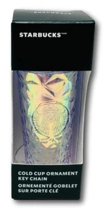2023 Starbucks Holiday Iridescent Bling Cold Cup Keychain Christmas Ornament - Picture 1 of 1