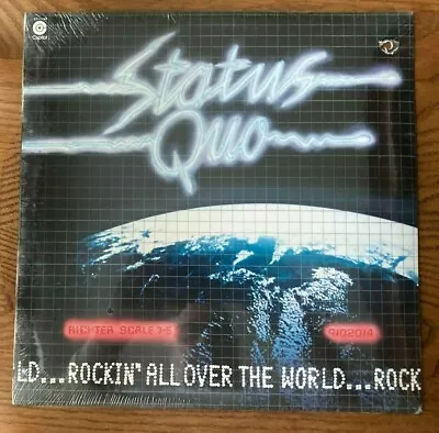 Status Quo, Rockin' All Over the World, Vintage Vinyl 1977 LP, Still in Shrink - Image 1 of 2