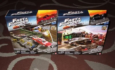 Lot of 2 Mattel FAST & FURIOUS Dodge Chargers Highway Havoc/Quarter-Mile Escape  - Image 1 of 4