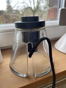 Osram Vintage Edition 1906 Glas Tischleuchte schwarz E27 Fassung - Bild 1 von 11