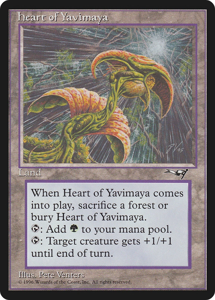Heart of Yavimaya X (4) Alliances EX/NM R138 4RCards - Image 1 of 1