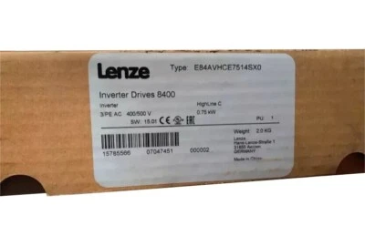 E84AVHCE7514SX0 New Sealed Lenze Frequency Converter E84AVHCE7514SX0- - Image 1 of 4