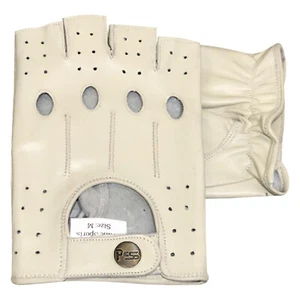 Retro Style Leather Fingerles Driving Cycling Fashion Vintage Unlined Gloves 309 - Picture 1 of 58