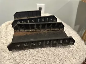 (2) Lionel Post War 214 U.S. Steel Plate Girder Bridge Black 6418 Plastic Steel - Picture 1 of 8