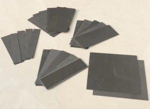 5Pcs 99.99% Pure Fine Graphite Electrode Sheet Carbon Plate - Picture 1 of 1
