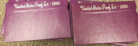 1985 Proof Set U.S. Mint 20 Sets San Francisco Mint with Box Wholesale Closeout Cover