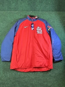 Men's Nike Red St. Louis Cardinals Dugout Performance Full-Zip Jacket Size L - Picture 1 of 9