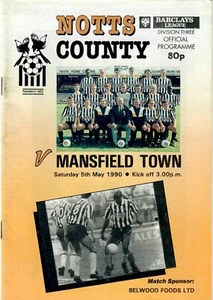 Notts County v Mansfield Town 1989-90 - Picture 1 of 1