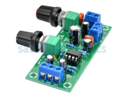 DC 12V-24V Low-pass Filter NE5532 Bass Tone Subwoofer Pre-Amplifier Preamp Board - Image 1 of 4