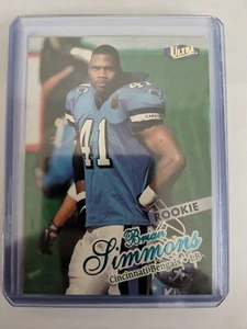 🏆 Fleer Ultra Brian Simmons RC 1998 #205 North Carolina tacones alquitrán - Imagen 1 de 1