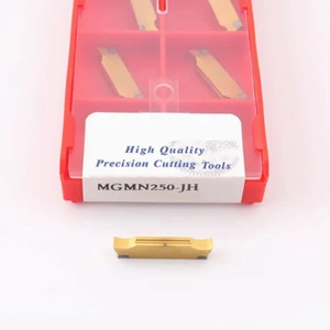 10PCS MGMN250-JH CNC Lathe Tool Carbide Grooving Inserts MGMN250 For Steel Parts - Imagen 1 de 3