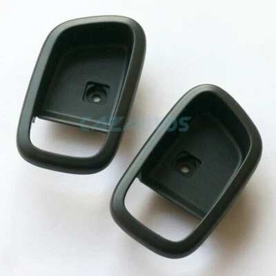INNER DOOR HANDLE COVER BLACK BEZEL PAIR FOR HYUNDAI ACCENT 2006-2011 — 第 1/4 张图片