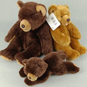 Leosco Uni-Toys Braunbär ❤️ Bär Teddy Kuscheltier Stofftier Plüschtier Braun SET - Bild 1 von 6