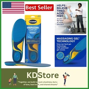 Dr Scholls Insoles Men WORK Massaging Gel Full Shoe Insole Sz 8-14 (1 pair) - Picture 1 of 10