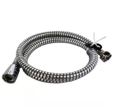 "Manguera de ducha de plástico de 72"" en PVC con tuercas cónicas ABS y arandela de goma" Foto 1 de 4