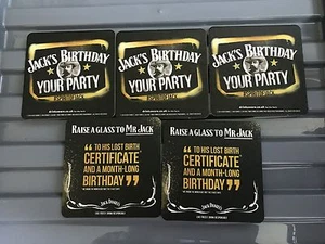 BRANDNEUE 5 JACK DANIELS GEBURTSTAG BIERSETS VOM SEPTEMBER 2014 - Bild 1 von 4