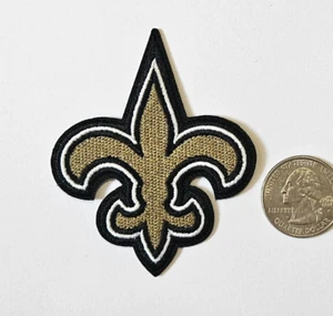 NEW ORLEANS SAINTS NFL LOGO EMBROIDERED IRON ON SEW ON PATCH FS - Picture 1 of 3