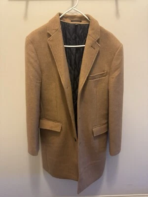 J Crew Thompson  Men’s Top Coat Size 38. Wool Blend. Acorn - Image 1 of 3