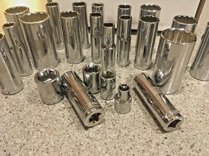 Craftsman 1/2" Individual Sockets - You Choose Metric MM/SAE STD Deep & Standard - Picture 1 of 4