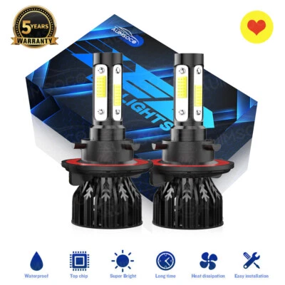 For Ford F250 F350 F450 F550 Super duty 2005 2006 2007 LED Headlight bulbs 6000K - Image 1 of 4