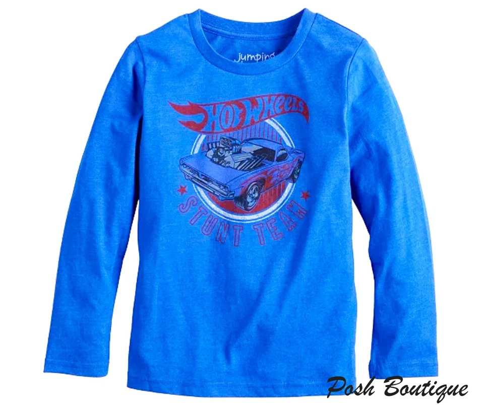 Camiseta gráfica Hot Wheels Top coches de juguete niños 4 5 6 7 8 10 12 Dodge Charger Foto 1 de 2