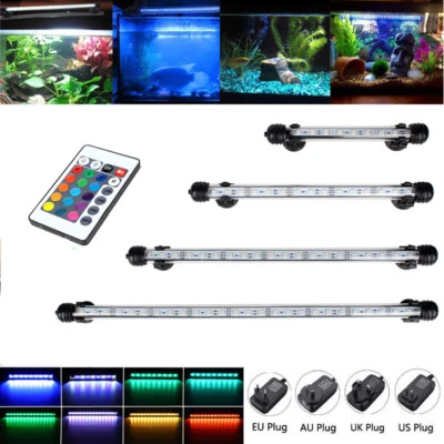 Lampe LED submersible aquarium aquarium lampe tube barre blanc et bleu - prise UK - Photo 1/4