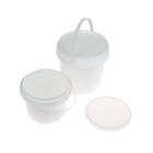 500/1000ML Transparent Plastic Bucket with Lid and handle Food Storage Contai St