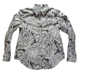 Lauren Ralph Lauren Hemd Damen Medium Knopfleiste Bluse AOP Paisley Ladies - Bild 1 von 6