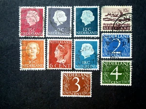NETHERLANDS 20 USED STAMPS #37 - Picture 1 of 2