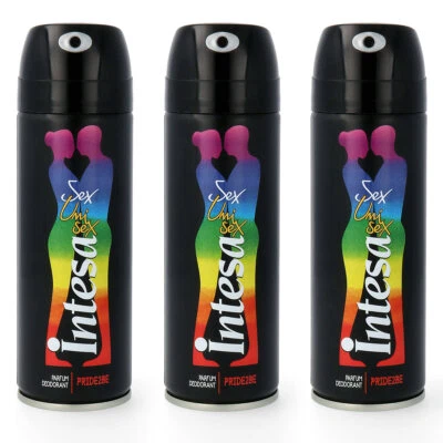 intesa unisex Pride2be Parfum Deodorant 3x 125 ml deo body spray