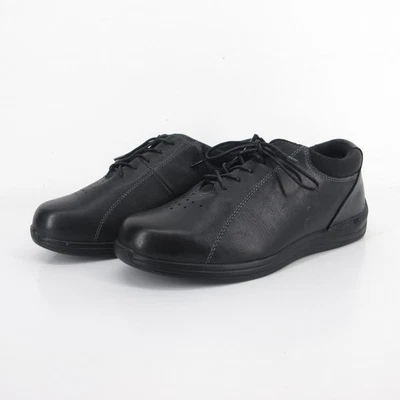 DREW Tulip X-Wide Zapatos Mujer Talla 9.5 WW Negro Ortopédico Cuero Zapatilla Foto 1 de 4