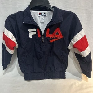 Fila Kids Multicolored Full Zip lined Light USA logo Jacket Size M - Picture 1 of 22