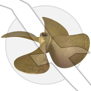 Volvo Penta Genuine Original OEM 18x19x40 RH 4 Blade Propeller 41101434 - Bild 1 von 1