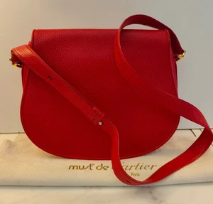 CARTIER BORSA a Spalla o Tracolla in Pelle Rossa - Imagen 1 de 24