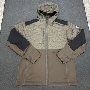 Ariat Rebar Cloud 9 Insulated Jacket Water Resistant Quilted Hooded Brown Mens M - Picture 1 of 8