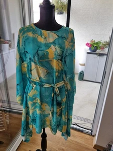 Chiffon Tunika mit Gürtel a la Daphne de Luxe NEU mit Etikett - Bild 1 von 12