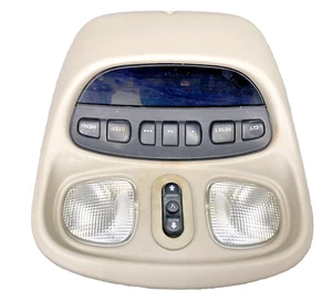 Jeep Liberty 1999-2004 consola superior pantalla domo luz OEM bronceado/beige - Imagen 1 de 5