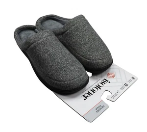 Isotoner Memory Foam Machine Washable Indoor/Outdoor Men's Slippers NWT - Picture 1 of 3