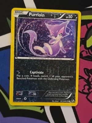 Purrloin RC13/RC25 Legendary Treasures Radiant Collection 2013 Pokémon Card LP - Image 1 of 2