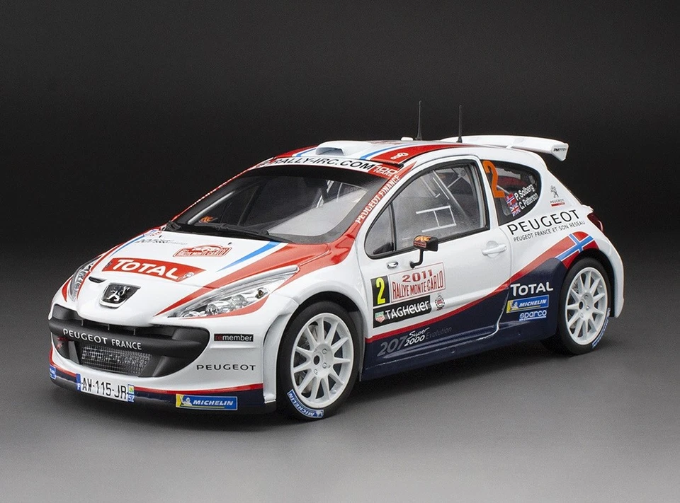 SunStar 5442 1/18 Peugeot 207 S2000 Monte Carlo 2011 #2 P. Solberg /C. Patterson